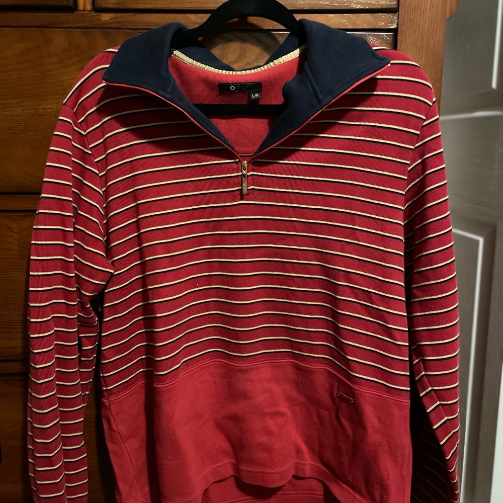 Vintage oversized quarter zip sweater!